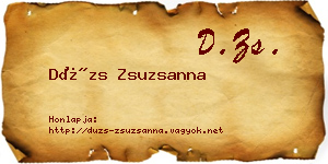 Dúzs Zsuzsanna névjegykártya
